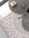 Desert Weave Jute Collection Area Rug -  Serengeti Rectangle Charcoal and Ivory  lifestyle 11