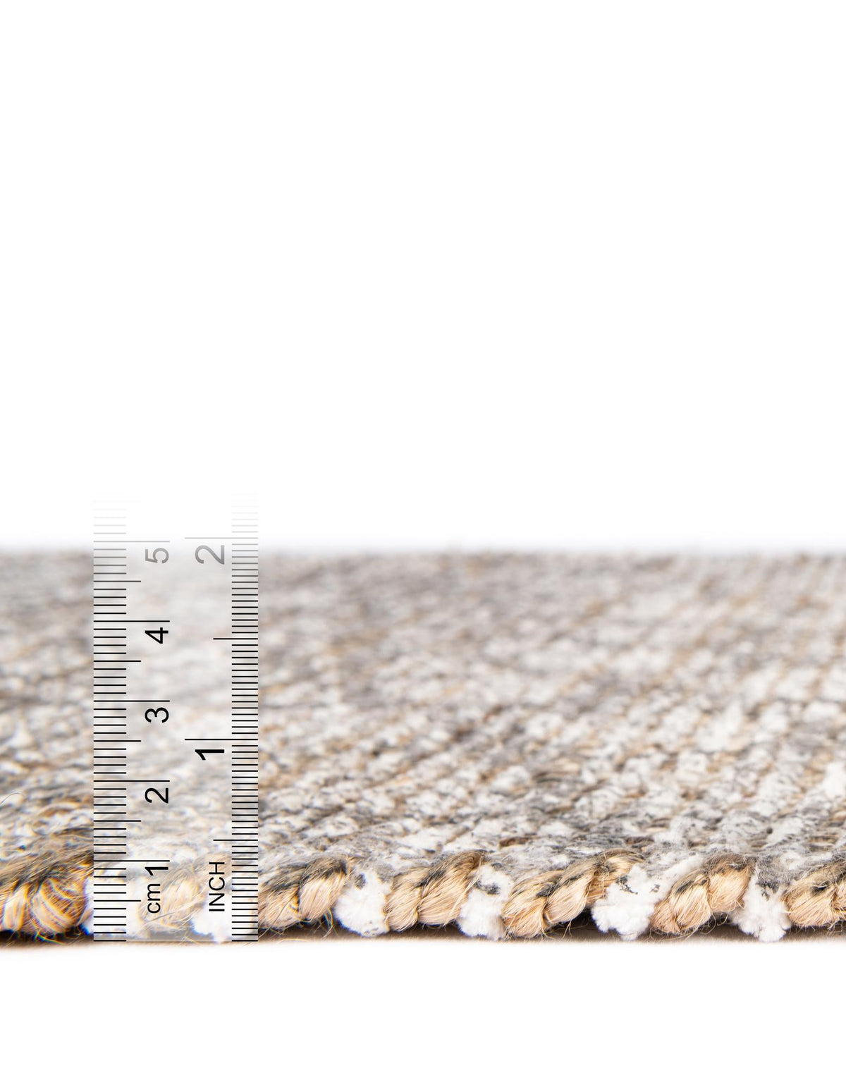 Desert Weave Jute Collection Area Rug -  Serengeti Rectangle Charcoal and Ivory  lifestyle 12