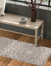 Desert Weave Jute Collection Area Rug -  Serengeti Runner Charcoal and Ivory  lifestyle 26