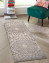 Desert Weave Jute Collection Area Rug -  Serengeti Runner Charcoal and Ivory  lifestyle 30