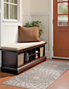 Desert Weave Jute Collection Area Rug -  Serengeti Runner Charcoal and Ivory  lifestyle 34