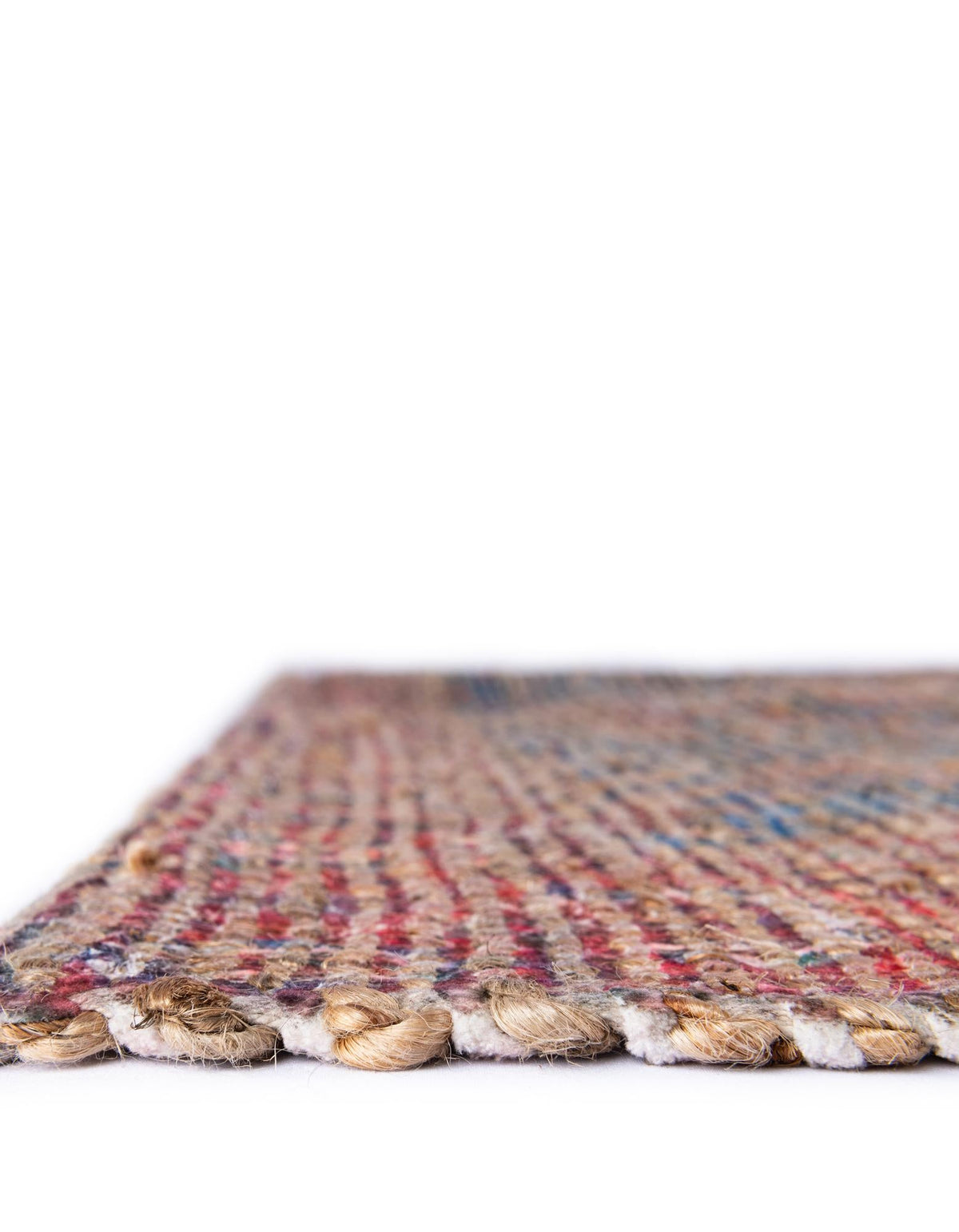 Desert Weave Jute Collection Area Rug -  Patagonian Rectangle Antique Blue  lifestyle 14