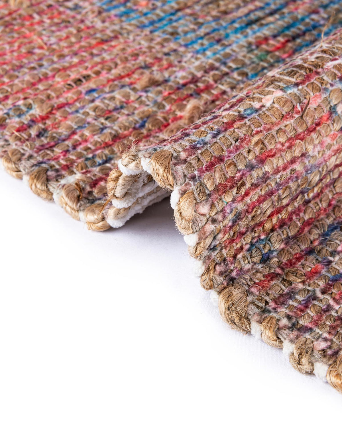 Desert Weave Jute Collection Area Rug -  Patagonian Rectangle Antique Blue  lifestyle 17