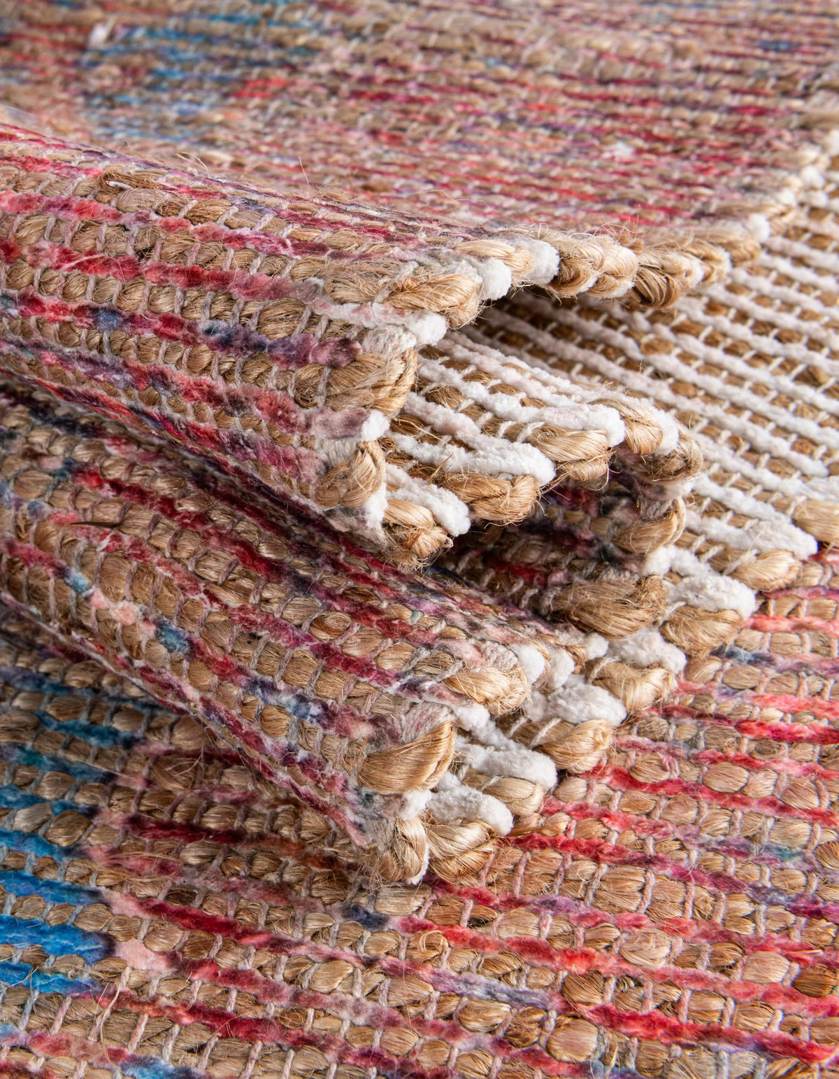 Desert Weave Jute Collection Area Rug -  Patagonian Rectangle Antique Blue  lifestyle 20