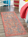 Desert Weave Jute Collection Area Rug -  Patagonian Runner Antique Blue  lifestyle 24