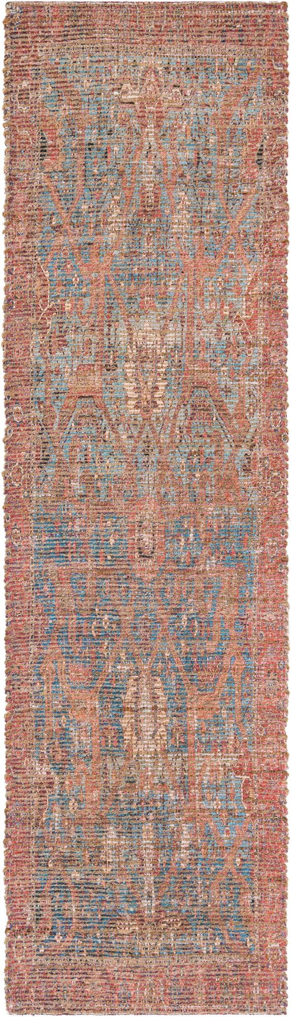 Savannah Threads Collection Area Rug -  Patagonian Runner Antique Blue  lifestyle 40
