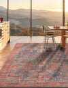 Desert Weave Jute Collection Area Rug -  Patagonian Square Antique Blue  lifestyle 25