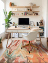Desert Weave Jute Collection Area Rug -  Taklamakan Rectangle Multi  lifestyle 6