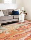 Desert Weave Jute Collection Area Rug -  Taklamakan Rectangle Multi  lifestyle 10