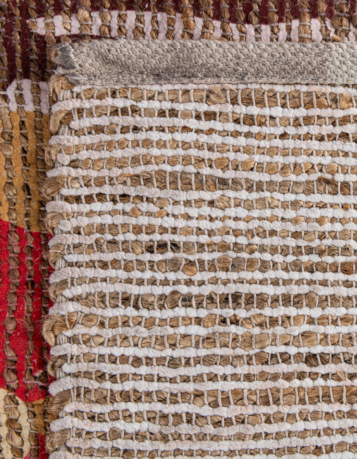Desert Weave Jute Collection Area Rug -  Taklamakan Rectangle Multi  lifestyle 16