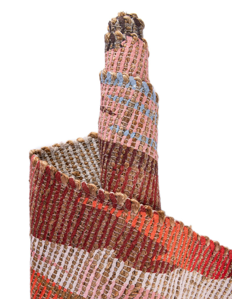 Desert Weave Jute Collection Area Rug -  Taklamakan Rectangle Multi  lifestyle 18