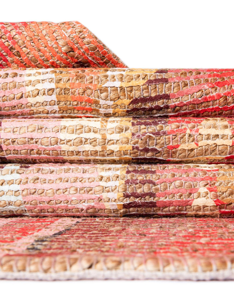Desert Weave Jute Collection Area Rug -  Taklamakan Rectangle Multi  lifestyle 21