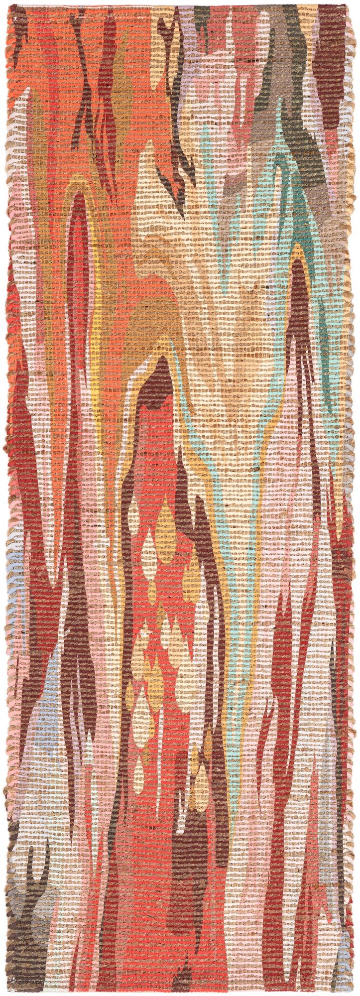 Desert Weave Jute Collection Area Rug -  Taklamakan Runner Multi  lifestyle 22