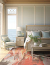 Desert Weave Jute Collection Area Rug -  Taklamakan Square Multi  lifestyle 35