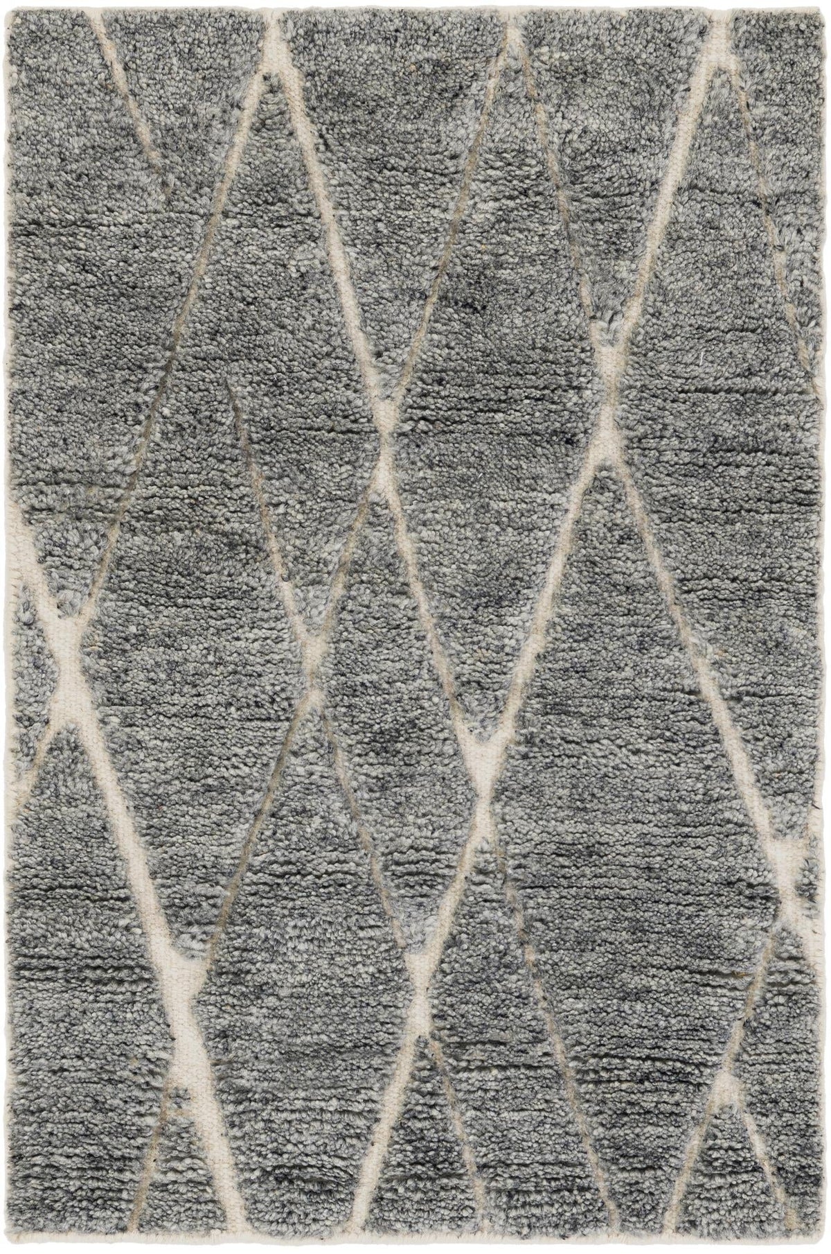 Sahara Berber Wool Collection Area Rug - Marrakesh Rectangle Gray and Silver  lifestyle 4