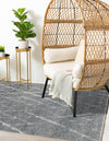 Sahara Berber Wool Collection Area Rug - Marrakesh Rectangle Silver Gray  lifestyle 15