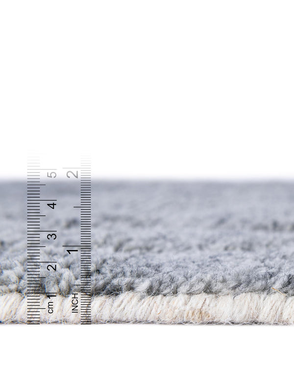 Sahara Berber Wool Collection Area Rug - Marrakesh Rectangle Silver Gray  lifestyle 23