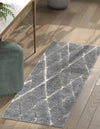Sahara Berber Wool Collection Area Rug - Marrakesh Runner Silver Gray  lifestyle 46