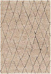 Sahara Berber Wool Collection Area Rug - Marrakesh Rectangle Camel Brown  lifestyle 3