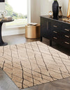 Sahara Berber Wool Collection Area Rug - Marrakesh Rectangle Camel Brown  lifestyle 4