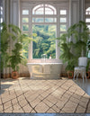 Sahara Berber Wool Collection Area Rug - Marrakesh Rectangle Camel Brown  lifestyle 25