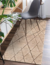 Sahara Berber Wool Collection Area Rug - Marrakesh Runner Camel Brown  lifestyle 60