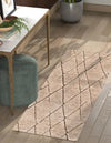 Sahara Berber Wool Collection Area Rug - Marrakesh Runner Camel Brown  lifestyle 96