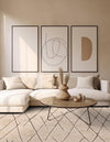 Sahara Berber Wool Collection Area Rug - Marrakesh Square Camel Brown  lifestyle 95