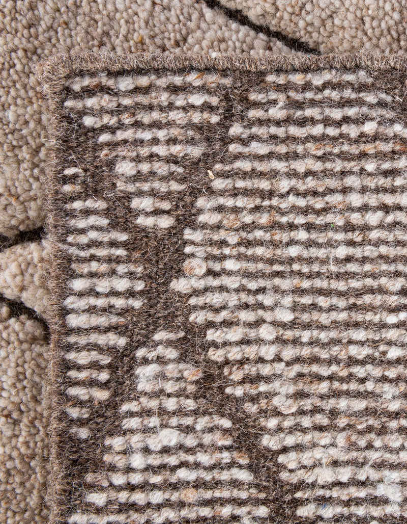 Sahara Berber Wool Collection Area Rug - Marrakesh Square Camel Brown  lifestyle 117