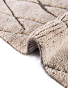 Sahara Berber Wool Collection Area Rug - Marrakesh Square Camel Brown  lifestyle 120