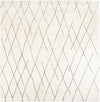 Sahara Berber Wool Collection Area Rug - Marrakesh Square Pure Ivory  lifestyle 42