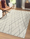 Sahara Berber Wool Collection Area Rug - Marrakesh Rectangle Pure Ivory  lifestyle 2