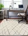 Sahara Berber Wool Collection Area Rug - Marrakesh Rectangle Pure Ivory  lifestyle 6