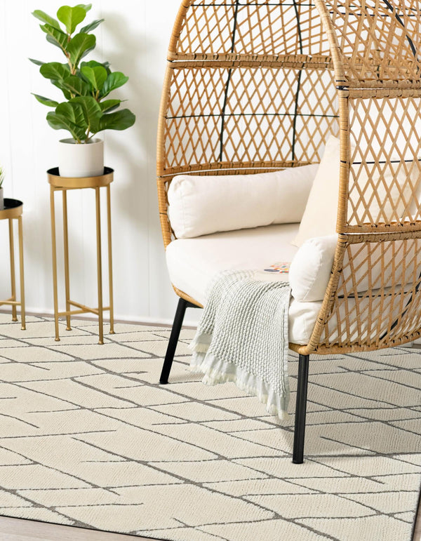 Sahara Berber Wool Collection Area Rug - Marrakesh Rectangle Pure Ivory  lifestyle 8