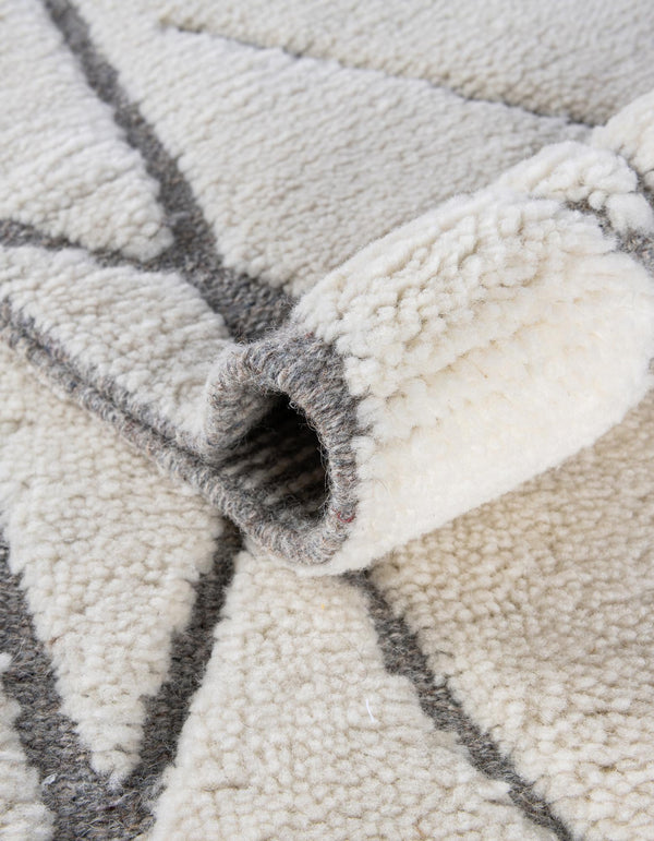 Sahara Berber Wool Collection Area Rug - Marrakesh Rectangle Pure Ivory  lifestyle 24
