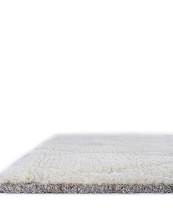 Sahara Berber Wool Collection Area Rug - Marrakesh Rectangle Pure Ivory  lifestyle 26