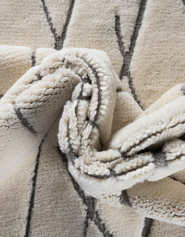 Sahara Berber Wool Collection Area Rug - Marrakesh Rectangle Pure Ivory  lifestyle 28