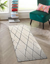 Sahara Berber Wool Collection Area Rug - Marrakesh Runner Pure Ivory  lifestyle 45