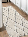 Sahara Berber Wool Collection Area Rug - Marrakesh Runner Pure Ivory  lifestyle 53