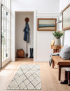 Sahara Berber Wool Collection Area Rug - Marrakesh Runner Pure Ivory  lifestyle 65