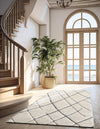 Sahara Berber Wool Collection Area Rug - Marrakesh Runner Pure Ivory  lifestyle 77