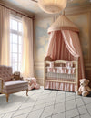 Sahara Berber Wool Collection Area Rug - Marrakesh Square Pure Ivory  lifestyle 52