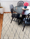 Sahara Berber Wool Collection Area Rug - Marrakesh Square Pure Ivory  lifestyle 60
