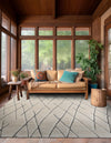 Sahara Berber Wool Collection Area Rug - Marrakesh Square Pure Ivory  lifestyle 76