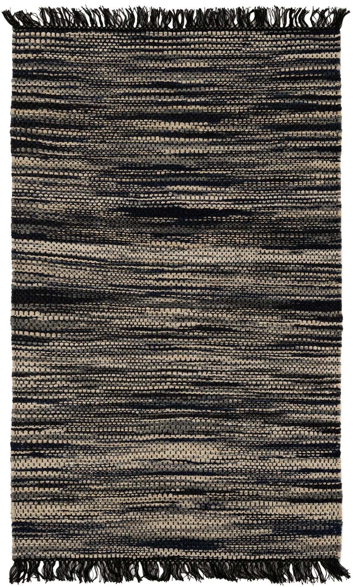 Savannah Jute Collection Area Rug - Nantucket Rectangle Navy Blue and Ivory  lifestyle 2