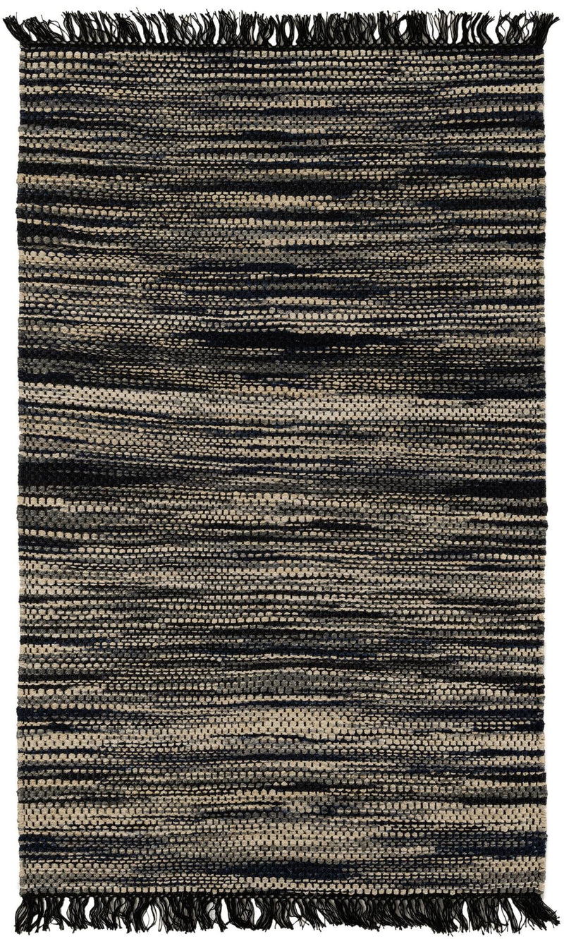 Savannah Jute Collection Area Rug - Nantucket Rectangle Navy Blue and Ivory  lifestyle 2