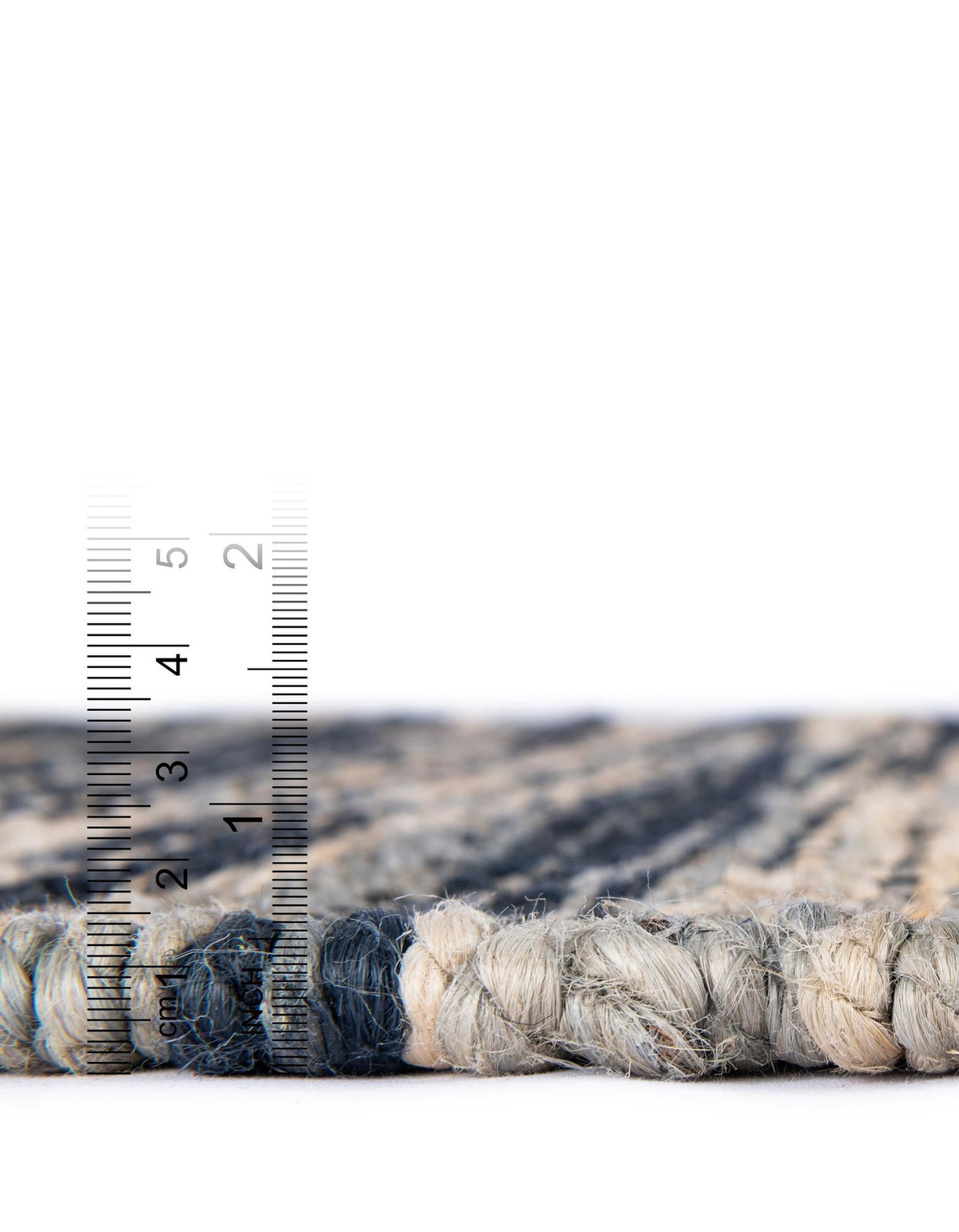 Savannah Jute Collection Area Rug - Nantucket Runner Navy Blue and Ivory  lifestyle 59