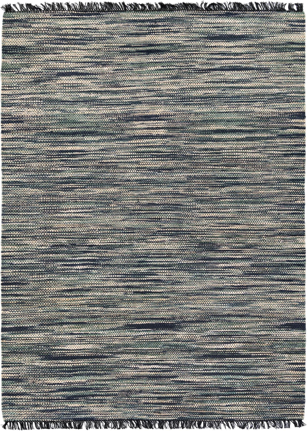 Savannah Jute Collection Area Rug - Nantucket Rectangle Green and Ivory Main