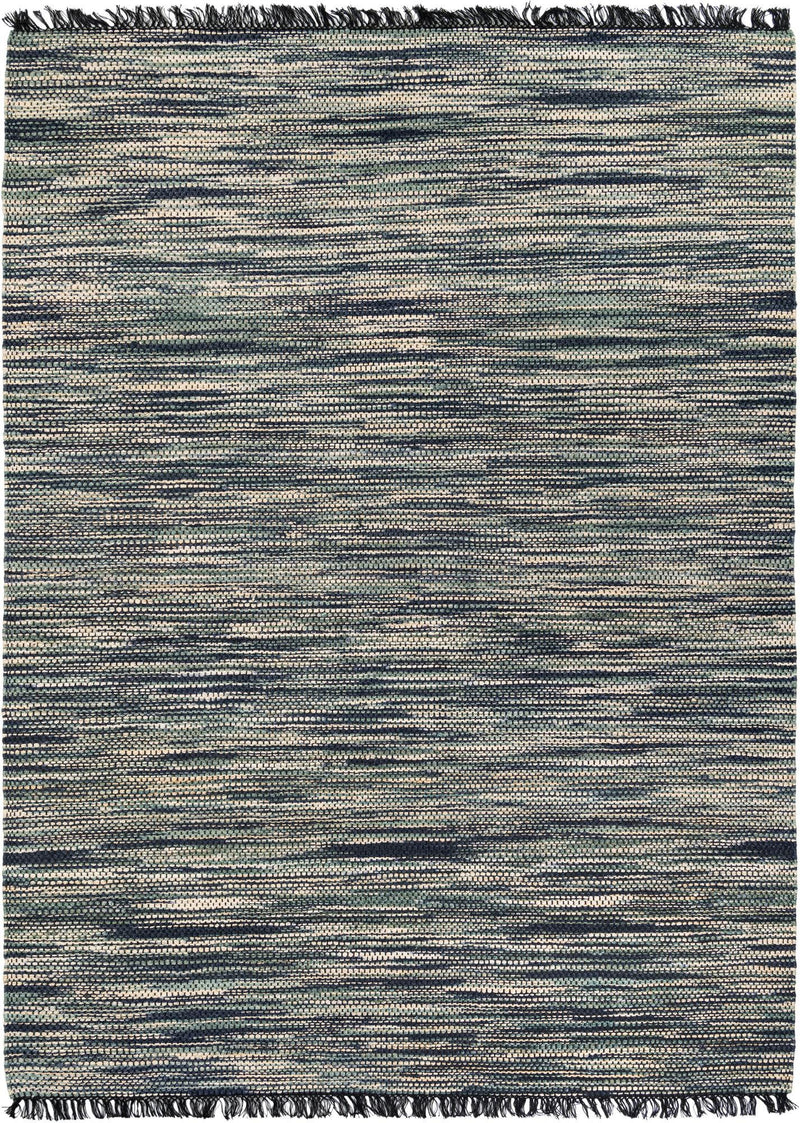 Savannah Jute Collection Area Rug - Nantucket Rectangle Green and Ivory Main