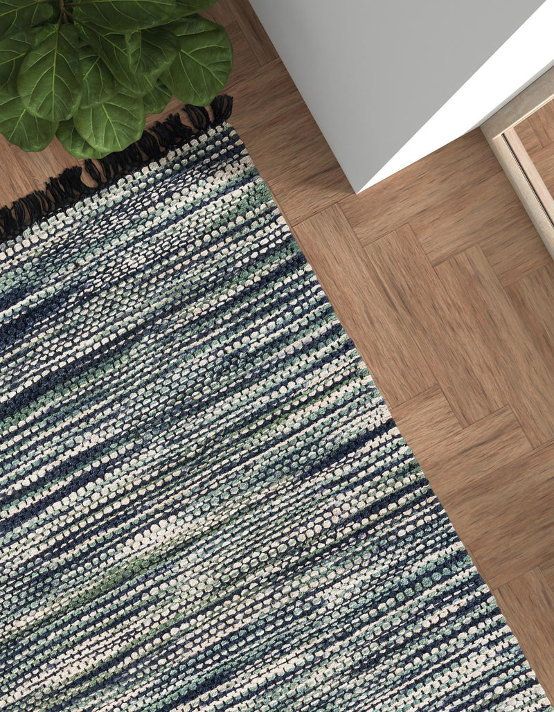 Savannah Jute Collection Area Rug - Nantucket Rectangle Green and Ivory  lifestyle 20